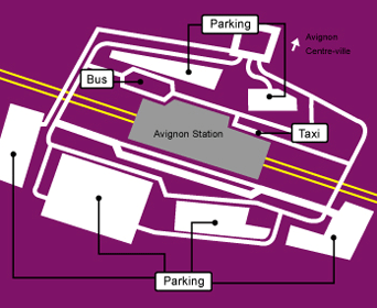 Eurostar avignon Map