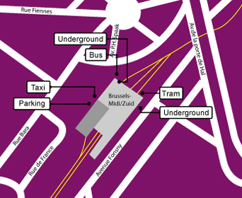 Eurostar brussels_midi Map