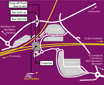 Eurostar ebbsfleet_international Map