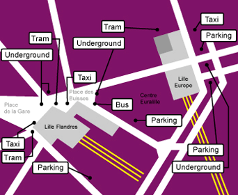 Eurostar lille Map