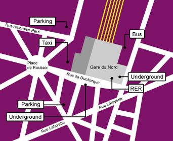 Eurostar paris_gare_du_nord Map